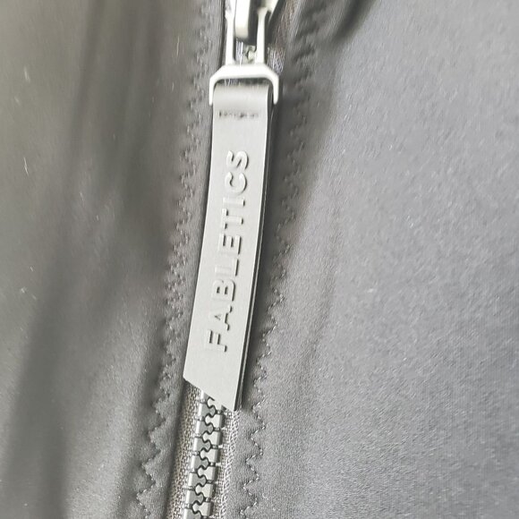 Fabletics High Tide Zip-Front One-Piece Swimsuit Black Classic XS - Picture 5 of 11